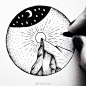 针管笔画的小风景了解一下