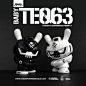 Bulletpunk: BABY TEQ63 [Batch Three] : Bulletpunk: Baby TEQ63 Batch Three Baby TEQ63 is a custom concept by Quiccs featuring his character TEQ63 hand-customed on the 3” Dunny base, caste...