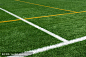 足球场上的线条背景
background of lines on football turf