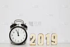 新年前夕,木制,概念,数字,2019,闹钟,商务,事件,贺卡,圣诞装饰物
