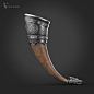 Viking Horn - Varyag, Feroz Ahmed : Hey Folks, Sharing my latest work - Viking Ale Horn<br/>Sculpted in Zbrush<br/>Retopology in 3DS Max<br/>Textured in Substance Painter<br/>Rendered in Marmoset Toolbag 3<br/>Texture Size - 