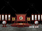 新中式擂台3D模型
