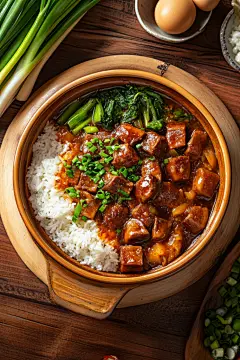 台式卤肉饭美食摄影