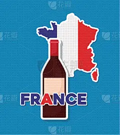 传统,法国,贺卡,酒瓶,国内著名景点,华丽的,名声,浪漫,模板