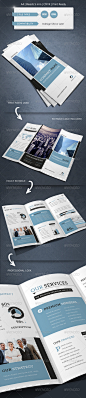 Modern & Corporate Trifold Brochure Template - Brochures Print Templates