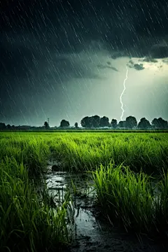 大雨暴雨下雨天气图片摄影图