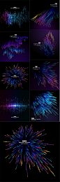 9款扁平抽象化烟花背景矢量素材_矢量花纹_乐分享素材网_psd素材_平面素材_png素材_免费素材_素材共享平台