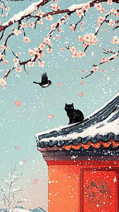 立冬节日节气海报背景霜降通用背景大雪 (119)