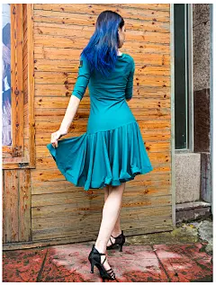 Dancebaby拉丁舞服装女成人少儿新款舞蹈裙演出服练功服连衣裙528-tmall.com天猫