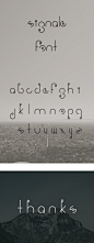 Signale Free Font : Signale Font is a somewhat modern/retro font based purely in straight lines and circles of two different diameters.
