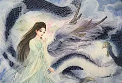 三生三世十里桃花电视剧同人-谷茜茜_三生三世十里桃花,水彩手绘,同人_涂鸦王国插画
