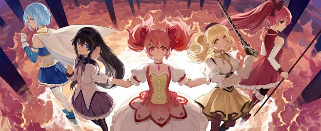 魔法少女小圆美树沙耶香晓美焰鹿目圆巴麻美佐仓杏子