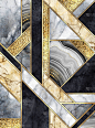 abstract art deco background, modern mosaic inlay,