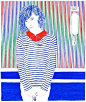 法国艺术家 Carine Brancowitz 在这利用圆珠笔进行涂鸦，一般来说只有红黑蓝三色，所以可以在画中看到基本都是这三种，但也不会显出单调。那么细的笔，一笔笔绘出，需要很多的耐心了。 默桑色调 - 人人小站