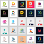 字母系列D LOGO商标设计vi素材包 ai矢量源文件淘宝店标微商标志-淘宝网