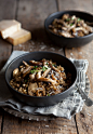 mushroom and barley risotto #采集大赛#