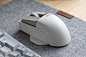 Retro-inspired LOFREE TOUCH PBT wireless mouse comes with swappable keycaps for matching workspace theme - Yanko Design