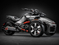 2015 Can-Am Spyder F3-S in Cam-Am Red Solid Gloss/Steel Black Metallic: 