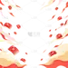 电商促销插画活动红包雨元素素材