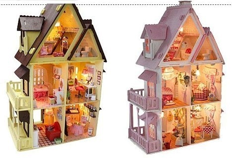 创意特别新奇diy娃娃屋玩具送女生朋友孩...