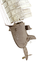 Fantastical Mechanisms of Land and Sea Built from Cardboard and Hand-Blown Glass by Daniel Agdag : Australian sculptor and filmmaker Daniel Agdag (previously) builds fictionalized architectural objects that could find their home in the sky, on land, or un