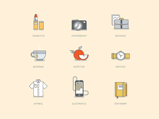 Industries Icon Set