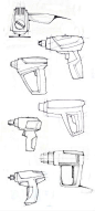 【把单个草图拼在一起】手持工具 电钻设计草图 POWER TOOLS by Giulia Agnoletto