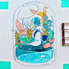 meyoco​动漫浓郁色彩人物手绘稿 (87)