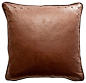 La Fonda Safari Chocolate Euro Sham rustic-decorative-pillows@北坤人素材