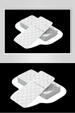 黑白个性车票门票样机-众图网