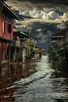 抗洪抢险自然灾害图片