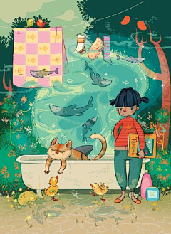 Dr_兔先生采集到插画-创意