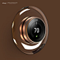 elago Wall Plate Cover for Nest Learning Thermostat (ABS) - Chrome Bronze.