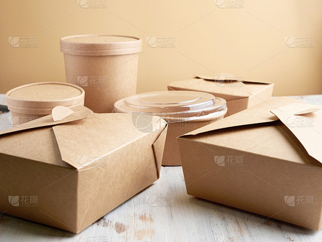 外卖食品的纸容器