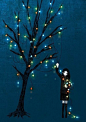 夜闌 美丽插画 – 六月蜂网