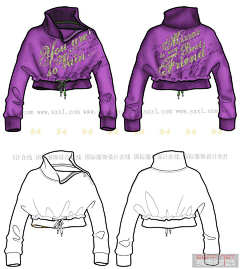 呦沥沥离月采集到F服设-款式图