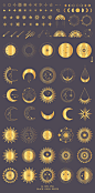 72709点击图片可下载夜星空月亮星星天体AI矢量插图设计无缝拼贴背景包装海报EPS素材 (14)
