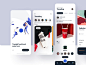 Social Media - 2 news feed onboarding datingapp dating social social media card clean branding data travel dashboard illustration typography ios web app ux ui