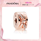 【新品】PANDORA潘多拉玫瑰金色闪耀蝴蝶结无硅胶固定夹787304CZ-tmall.com天猫