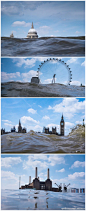 #佳作分享#Rupert Jordan创意摄影作品“水漫伦敦”，角度成就精彩！