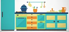 淘宝矢量卡通厨房彩色橱柜饭锅冰箱海报背景高清素材 冰箱 卡通 厨房 彩色 橱柜 海报 矢量 背景 饭锅 背景 设计图片 免费下载 页面网页 平面电商 创意素材