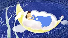 唯美手绘世界睡眠日插画插画下载