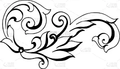 古董,高雅,华丽的,婚礼,巴洛克风格,哥特式风格,复古,花,剪影