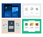 【APP 引导页界面设计分享】这一组分享以简约的设计为主，简单的配色不会让用户产生杂乱的感觉，利于用户体验，希望给你更多的设计灵感。