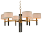 John Richard Six Light Glass Spear Chandelier transitional-chandeliers