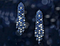 Graff sapphire and diamond earrings