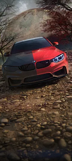 个性黑红宝马手机壁纸_彼岸手机壁纸