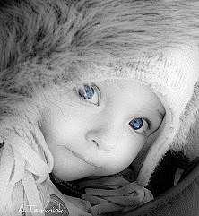 蓝色眼眸 #儿童摄影#