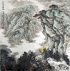著名山水画家——关福元作品欣赏_中国画研究院