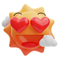 Awestruck Sun  3D Illustration
